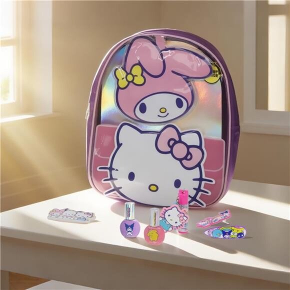 Hello Kitty and Friends Cosmetic Gift Bag, Lip, Nail, and Hair Accessories, - Picture 7 of 7
